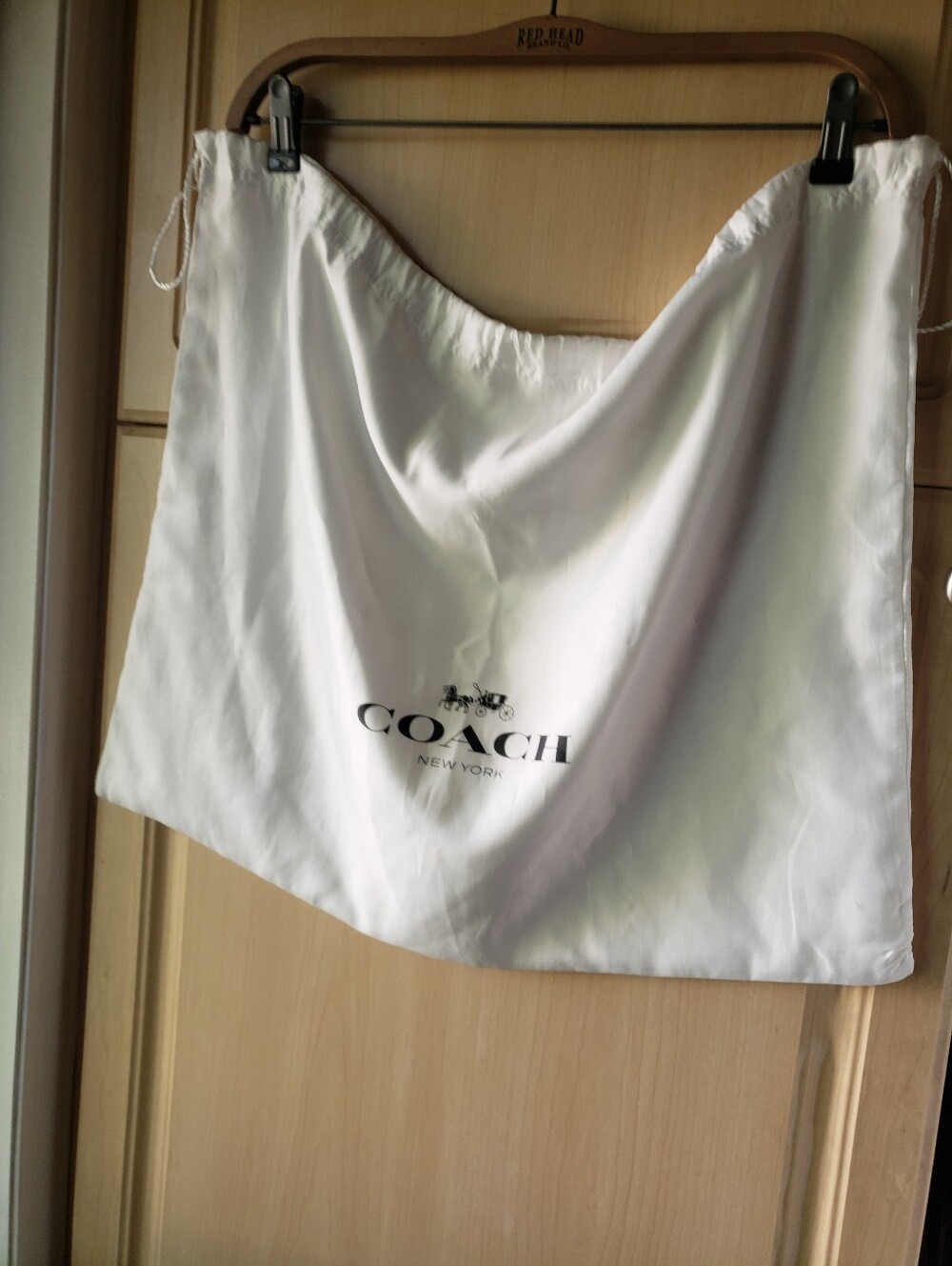 COACH White Logo Dust Bag